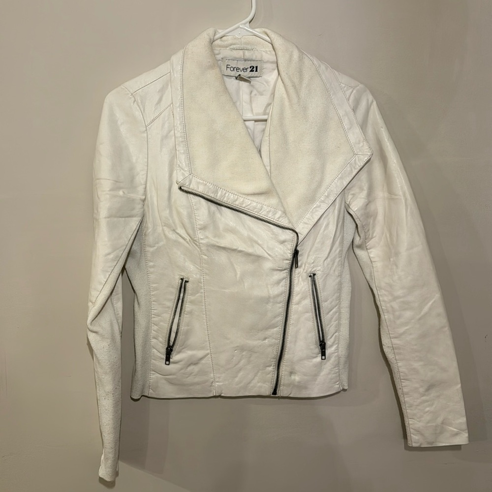 White Leather Jacket